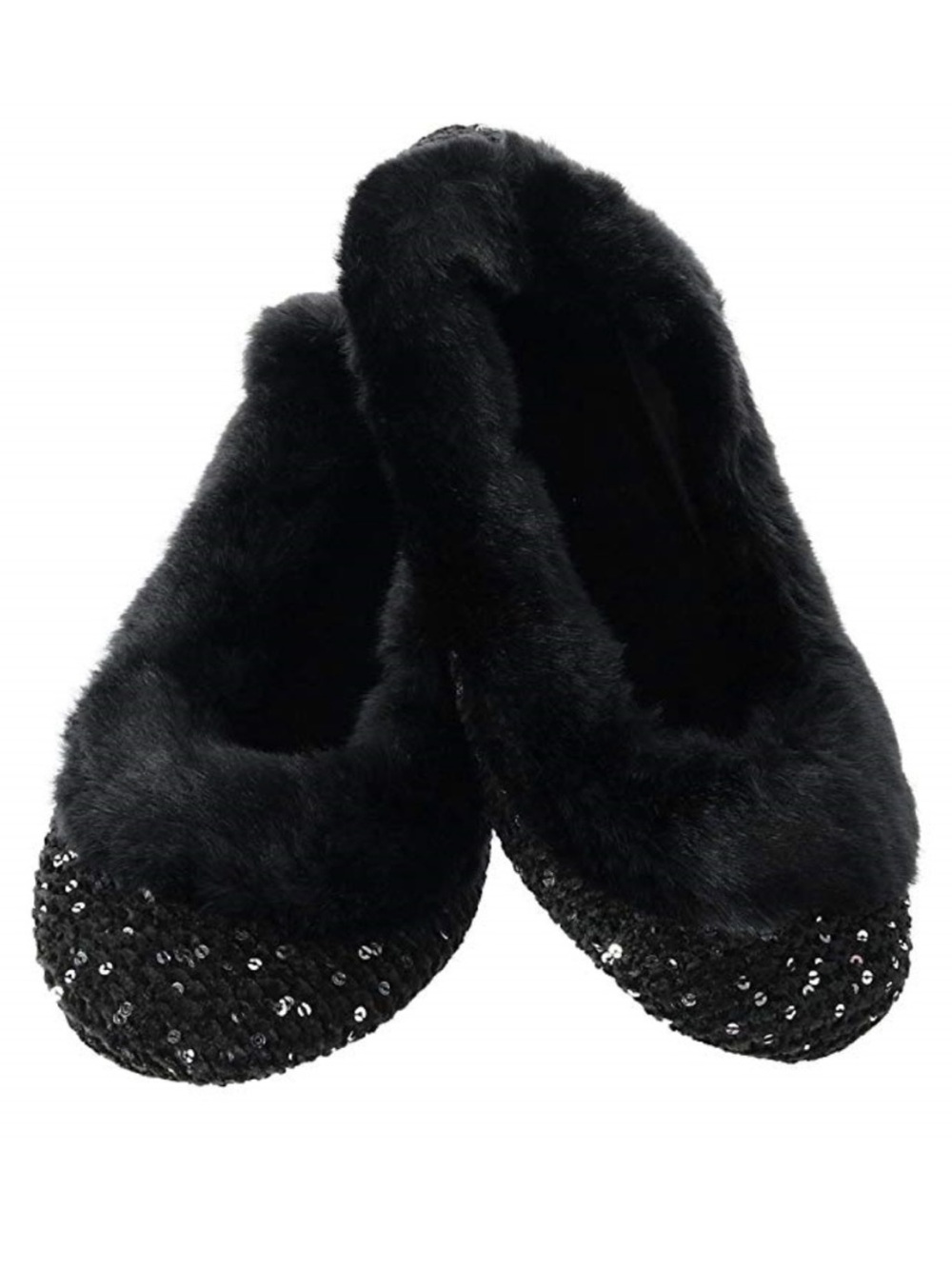 NEW Isotoner Black Ballerina Slippers